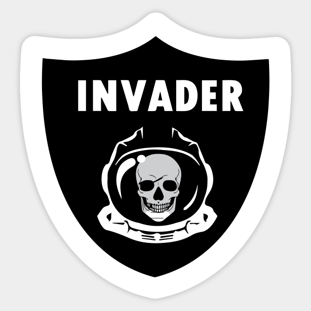 Raider | Space Invader Sticker by Expanse Collective